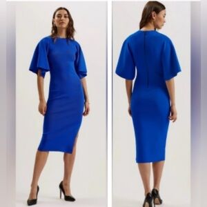 NWT Ted Baker Blue Sheath Midi Dress
SIZE 5
